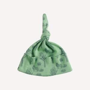 NWT Kate Quinn Blue Green Desert Landscape Organic Cotton Knot Hat 6-12m
